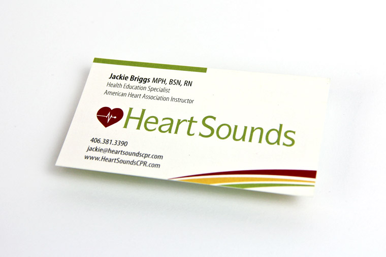 Business Card and Logo Design for Heartsounds CPR