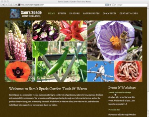 screenshot of website design for samsspade.com