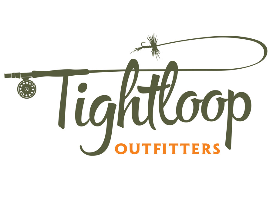 logo design for tightloop outfitters a bitterroot valley fly fishing guide